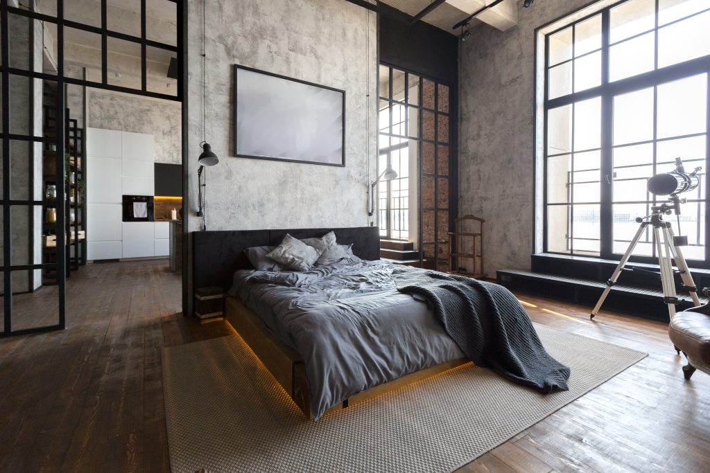 industrial bedroom