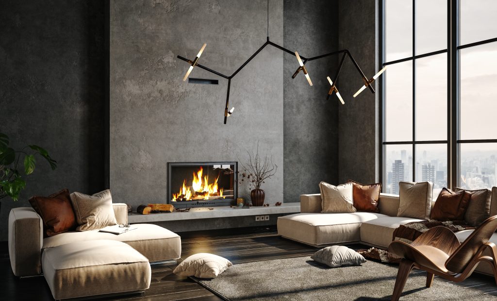 industrial living room