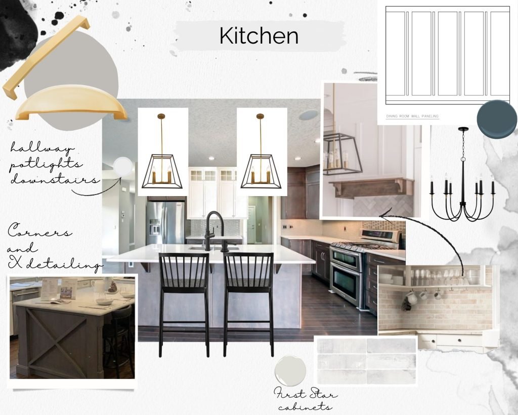 Kitchen design moodboard
