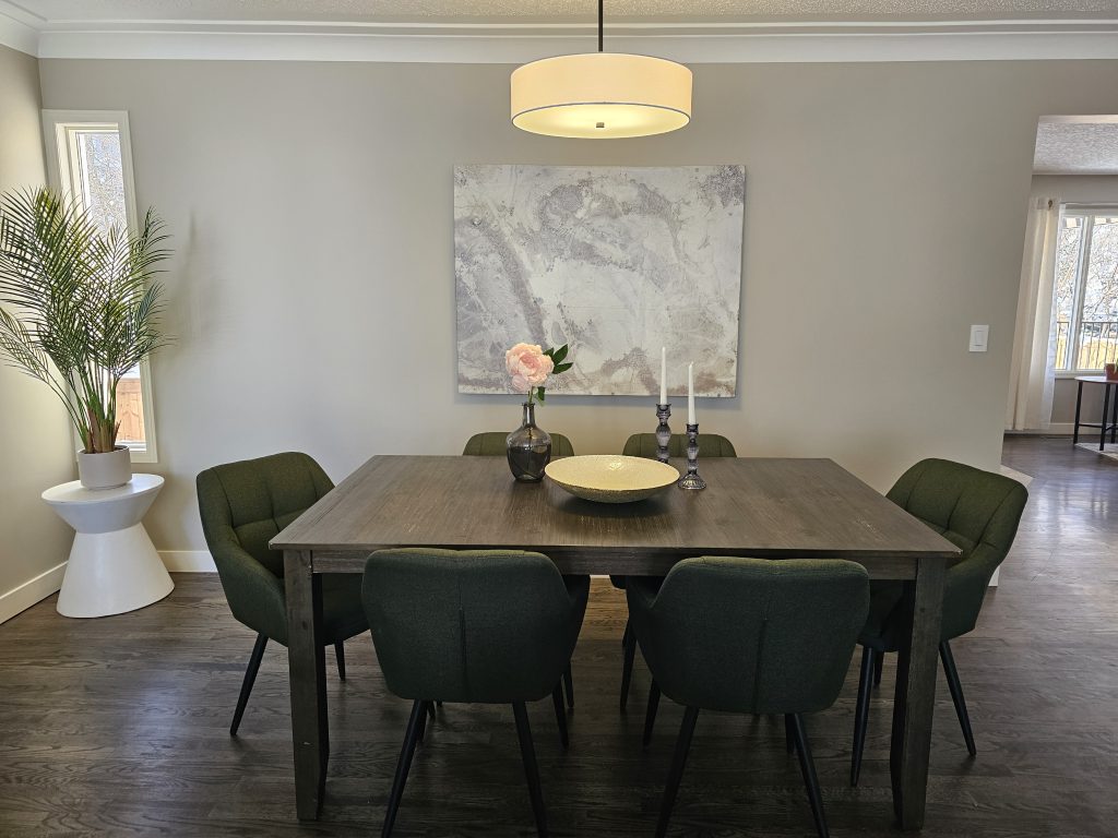 dark dining room