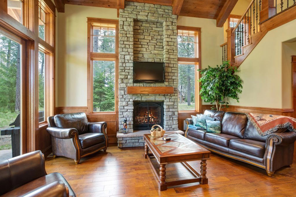 rustic living room