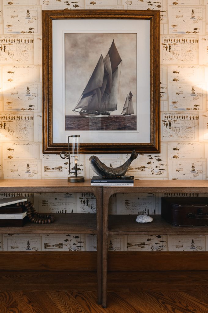Tuscany Estate Interior Decorating Living Room Wallpaper And Artwork Unshelf Design. Modern shelf styling.