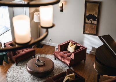 Coach Hill Estate ‘Tuscan’ Wine Tasting Room Interior Design in Calgary