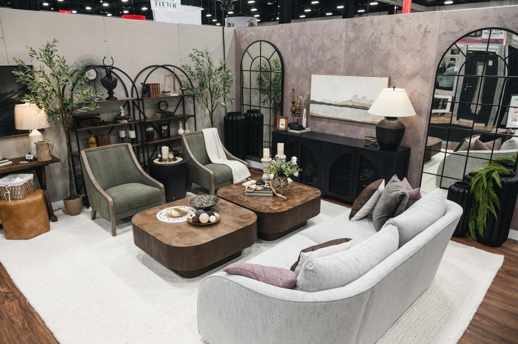 Renovation Show Wabi Sabi Room Interior Decorating Wabi Room White Sofa Unshelf Design. Two large wood coffee tables.