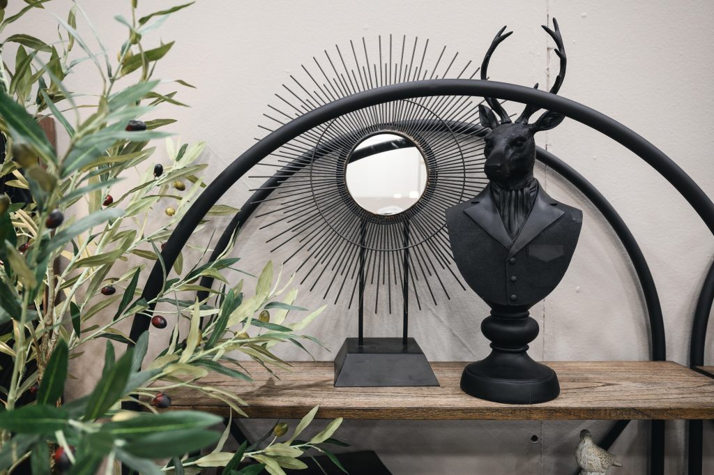 Renovation Show Wabi Sabi Room Interior Decorating Wabi Shelfie Black Decor Unshelf Design. Decor on a floating shelf.