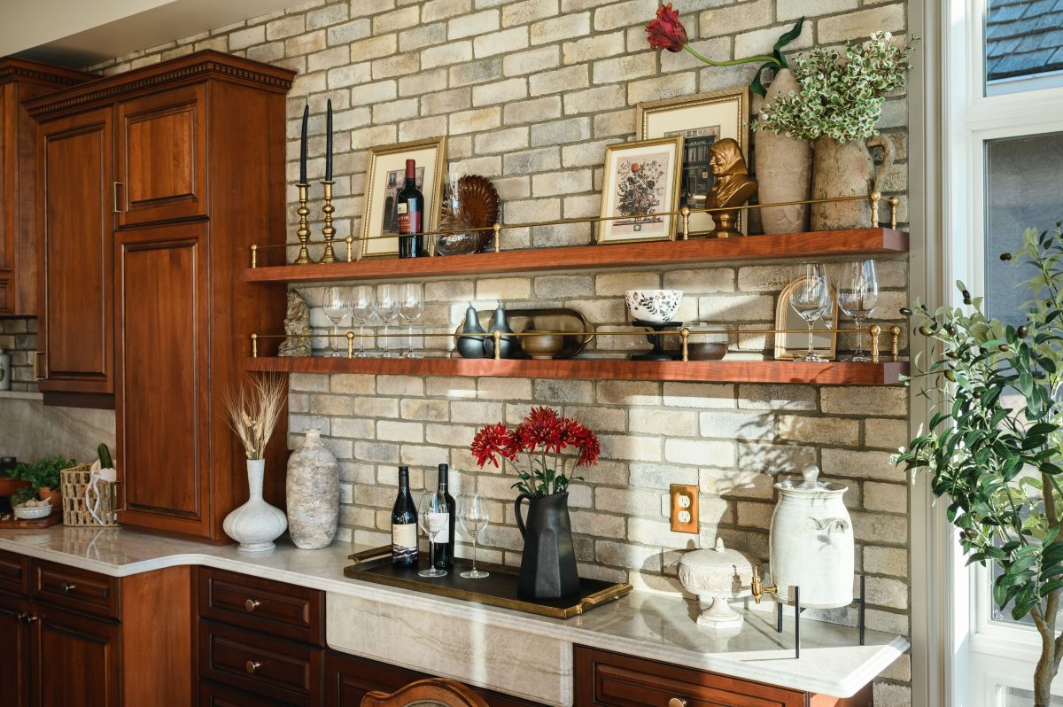old world italian kitchen and bath renovation interior design and furnishing dining wine bar unshelf design
