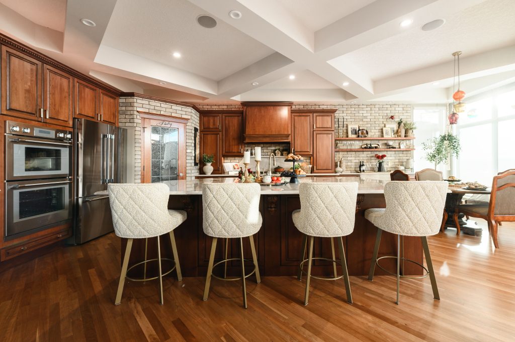 old world italian kitchen and bath renovation interior design and furnishing kitchen island seating unshelf design