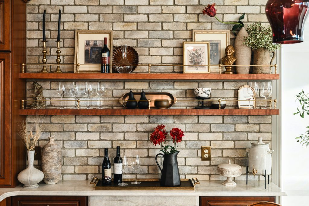 old world italian kitchen and bath renovation interior design and furnishing wine nook decor unshelf design