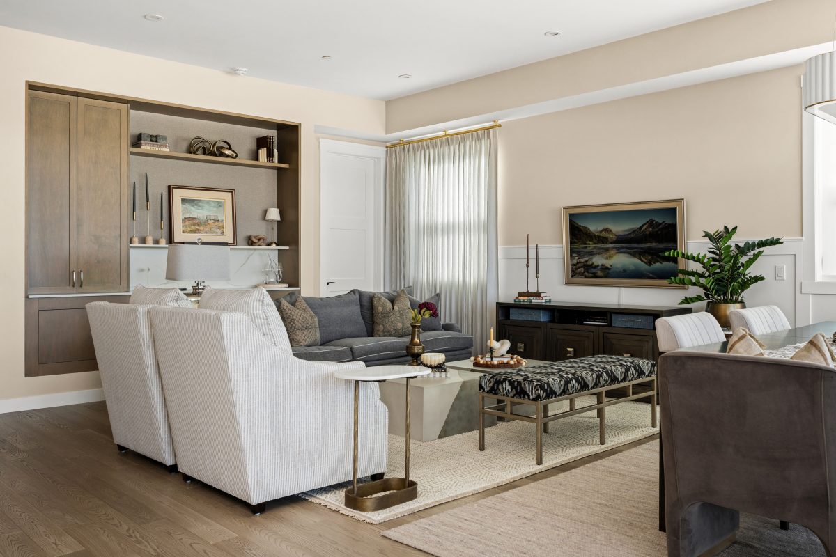 Sophisticated luxury penthouse design interior design and furnishing styled living room unshelf design