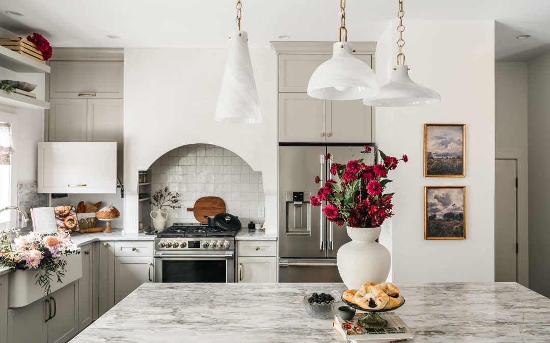 Modern English Home with Victorian-Inspired Kitchen